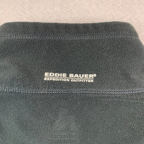 Eddie Bauer First Ascent Sweater Medium Black Fleece Cloud Layer Pro 1/4 Zip - Picture 9 of 9